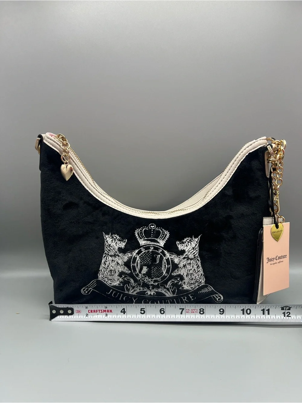 Juicy couture classic Scottie dogs hobo purse
